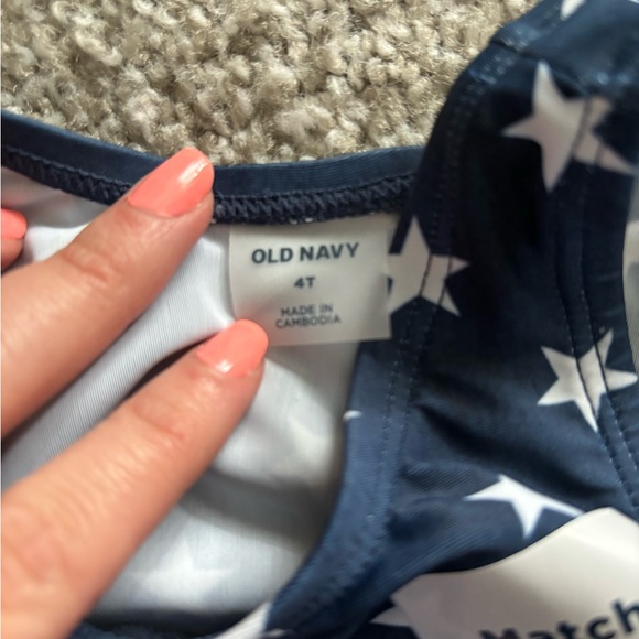 Old Navy Blue and White Star Bikini - Picture 2 of 3
